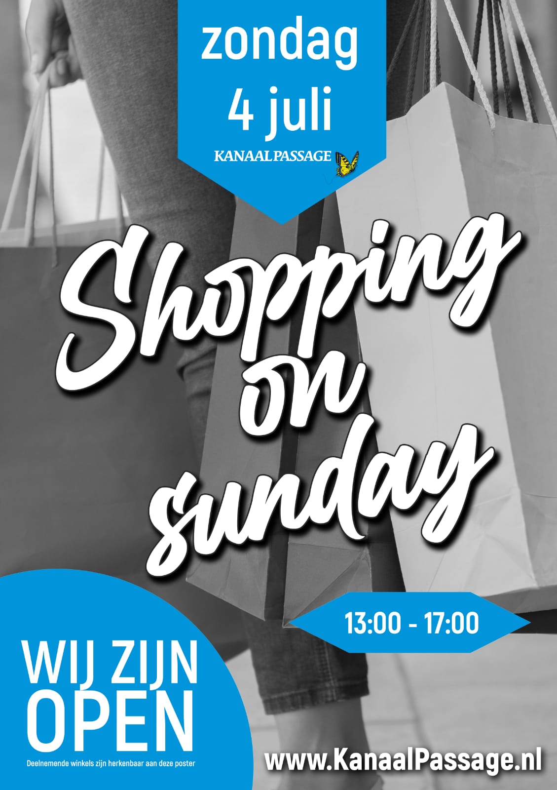 Koopzondag op 4 juli 2021 in Stadskanaal Groningen eropuit met het gezin om een dagje te winkelen in het overdekt winkelcentrum Kanaalpassage.